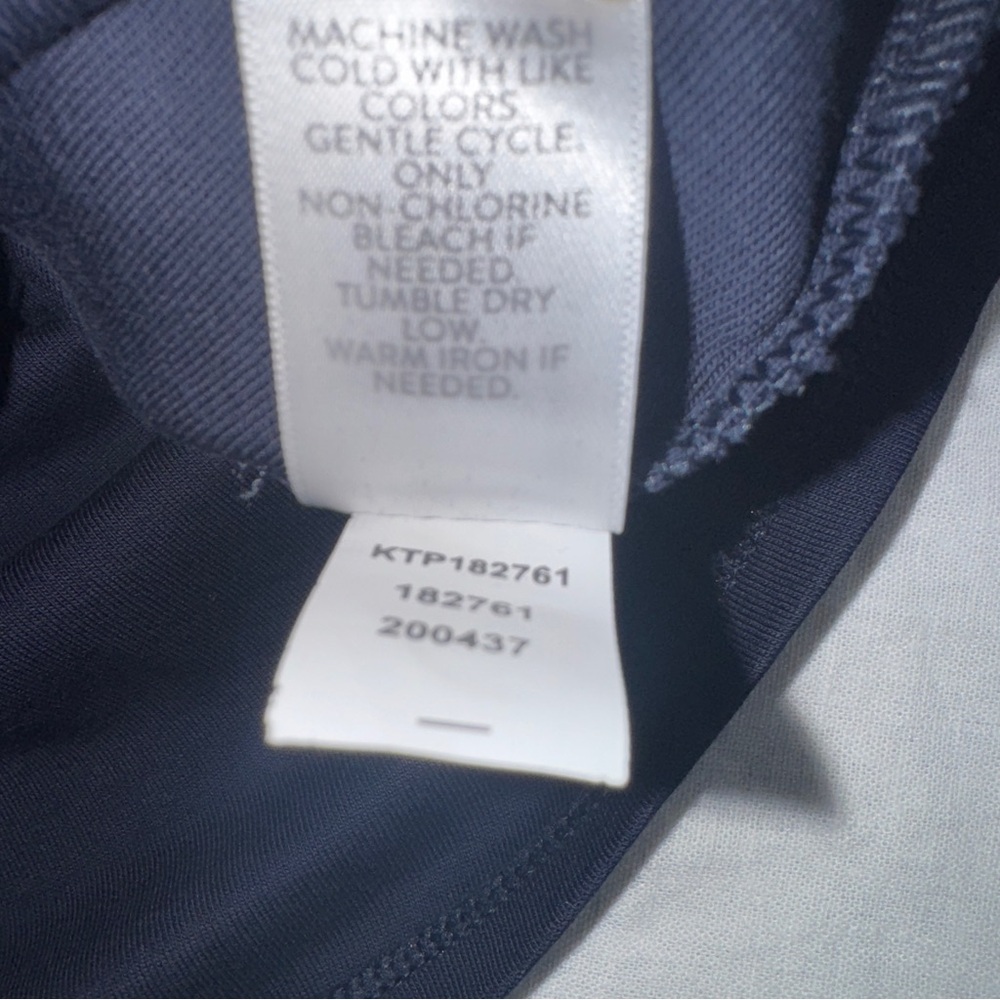 J. Jill Classic Blue Tank Top Small 100% Pima cotton rounded v-neck basic #cc - Picture 5 of 9